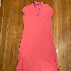 VGUC Lands' End Pink SS Polo Dress, Madress collar, W XXS/P, 0